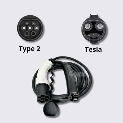 Зарядний кабель Type 2 - Tesla 32А 230В однофазний Olink T2-Tesla фото