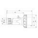 Вилка кабельная 16A 220В 2P+E IP67 IDE Синий (02601) 02601 фото 5