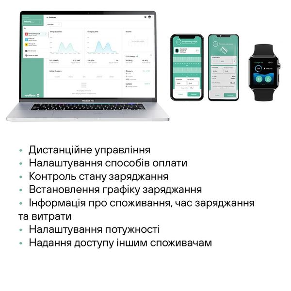 Зарядна станція 22 кВт розетка Тype 2 Copper SB 400В 32А Wallbox CPB1-S-2-4-8-002-DNGL CPB1-S-2-4-8-002-DNGL-UE-4G фото