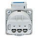 Розетка силова SCHUKO 16A 250В 2P+E IP54 IDE Синій (00452) 00452 фото 6