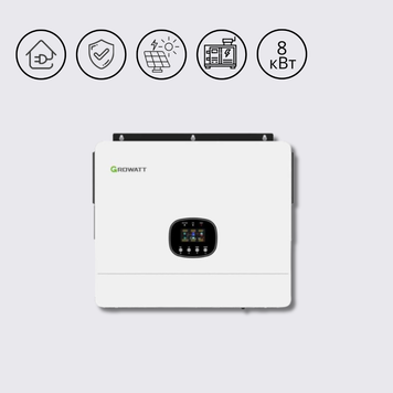 SPE 8000 ES Гібридний інвертор 8 кВт 230В Growatt SPE 8000 ES фото