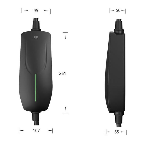 Зарядна станція P60 Wissenergy 16A 230/400В 11 кВт 3Ф роз'єм Type 2 P60 Type 2 фото