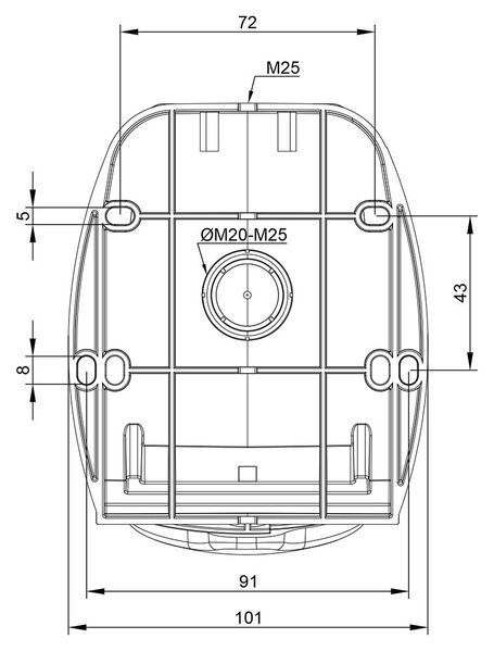 Розетка настенная 16A 415В 3P+N+T IP44 IDE силовая Красный (03323) 03323 фото