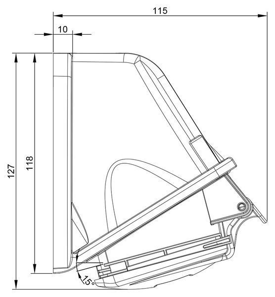 Розетка настенная 16A 415В 3P+N+T IP44 IDE силовая Красный (03323) 03323 фото