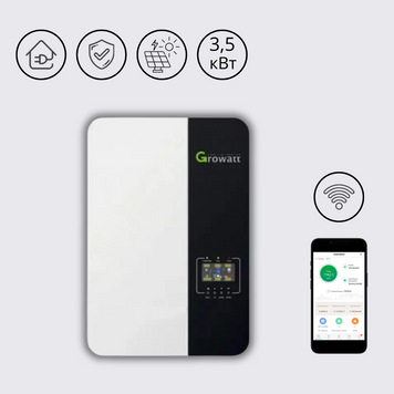 SPF3500 ES Автономний інвертор off-grid 3,5 кВт 230В Growatt SPF3500 ES  фото