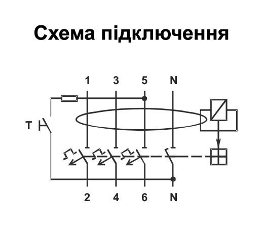 Дифференциальный выключатель ISKRA RFI4C20A 3P+N 20A A 30 mA DIN IP20 (786100979000) 786100979000 фото