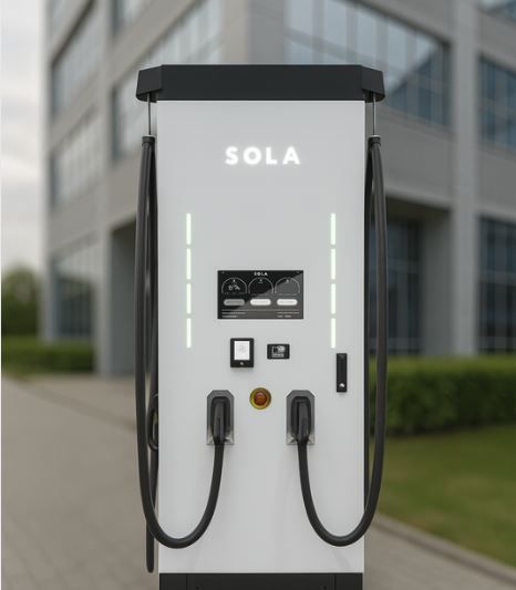 Зарядная станция Speed-E G8 DUO 360 кВт с разъемом CCS Combo 2 + GBT кабель 5м SOLA Speed-E G8 360 фото