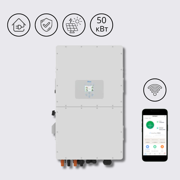 Трифазний високовольтний гібридний інвертор DEYE 50 кВт SUN-50K-SG01HP3-EU-BM4 фото